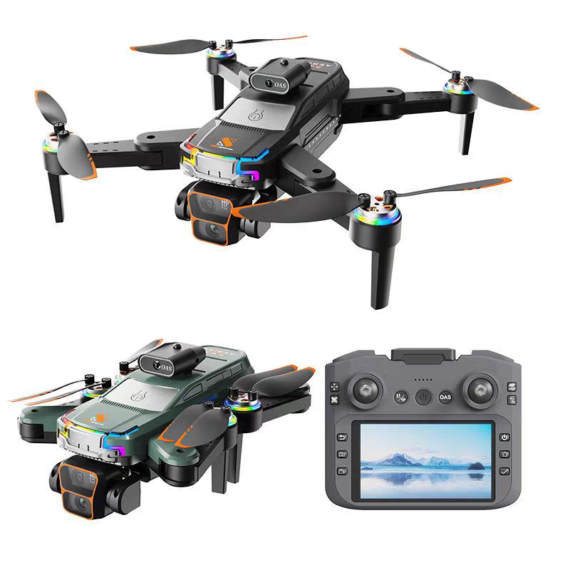 The new cross-border product JS39P comes with a 4.3-inch screen remote control for a foldable aerial photography drone with obstacle avoidance detail image 2