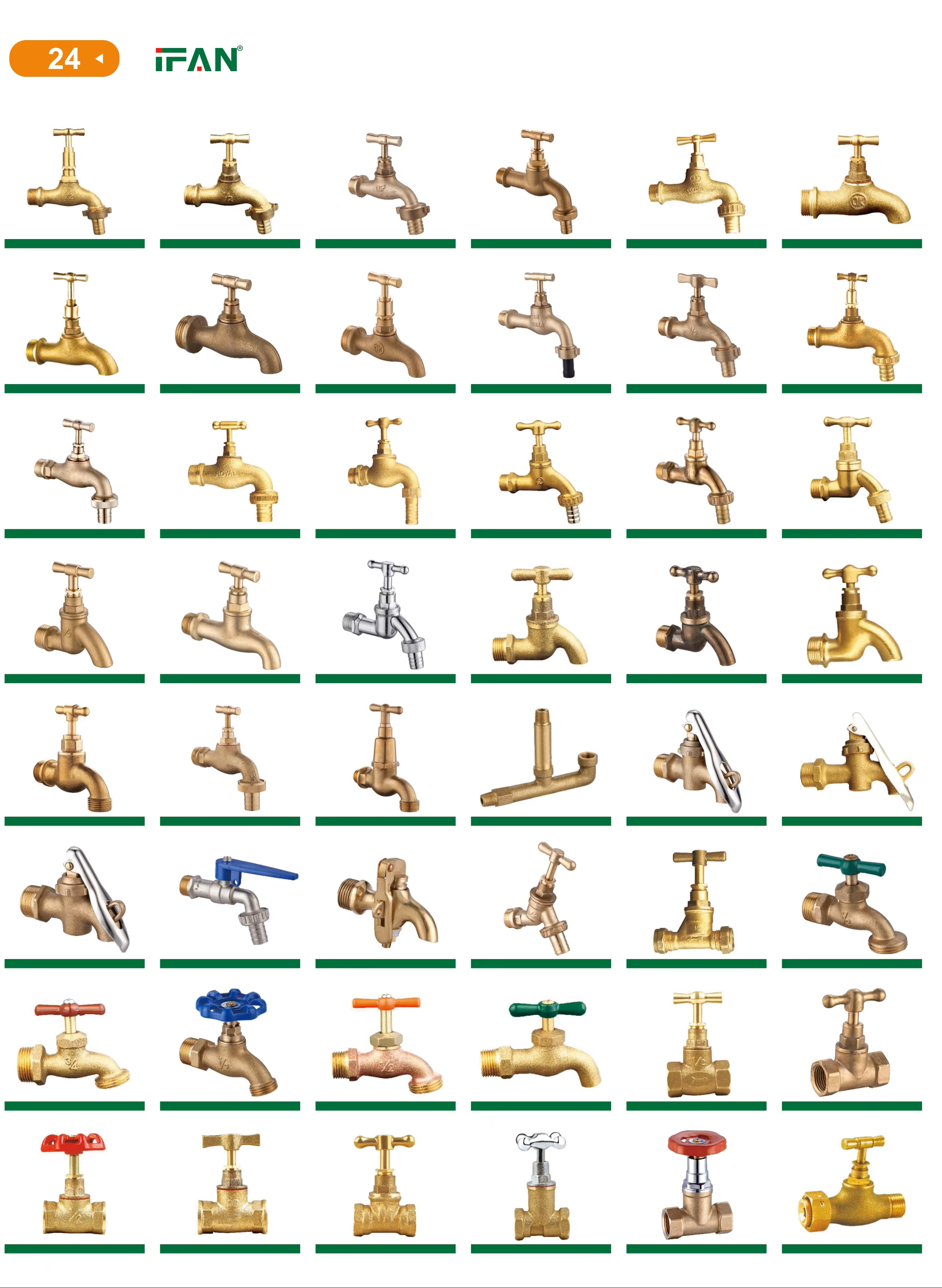 IFAN Factory Wholesale Full-Size Brass Faucet (with Lock) pic 5