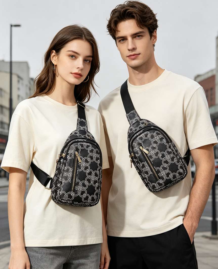 Factory direct sales of new men's and women's multi-functional casual bags, fashionable chest bags and business crossbody bags in 2026