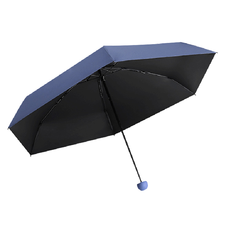 Hengdun Mini Capsule 50% folding Sun Umbrella for Women, compact and portable pocket umbrella, black rubber, super strong sun protection and UV protection, all-weather and all-weather folding sun umbrella for students, ultra-light small umbrella for commuting, available in multiple colors Item Picture