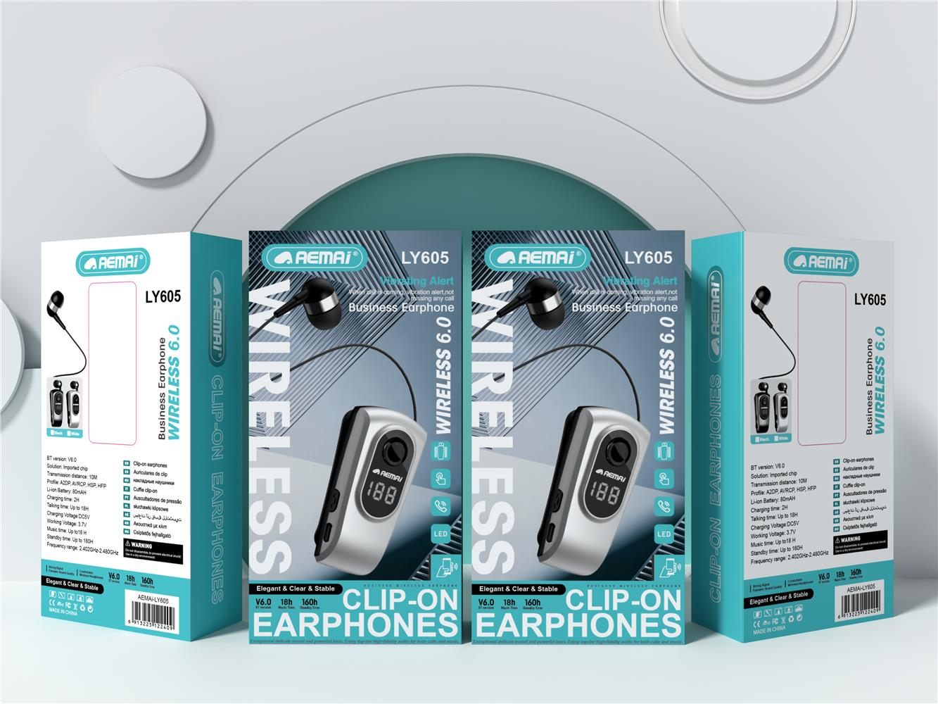 AEMAi-R4 retractable cable headphones