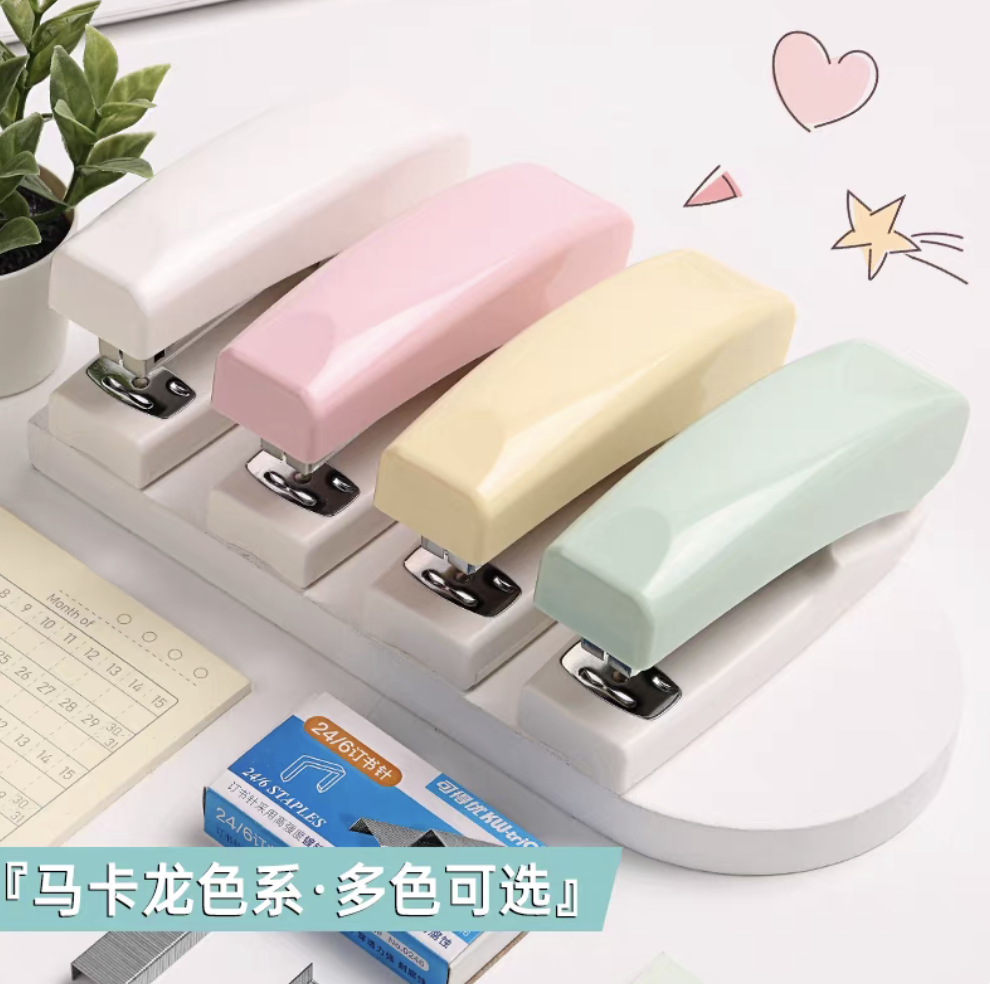 Kedeyou mobile phone stand stapler, student stapler, office large heavy-duty thickened stapler, household multi-functional labor-saving mini small stapler, thick book stapler, middle seam binding supplies Item Picture