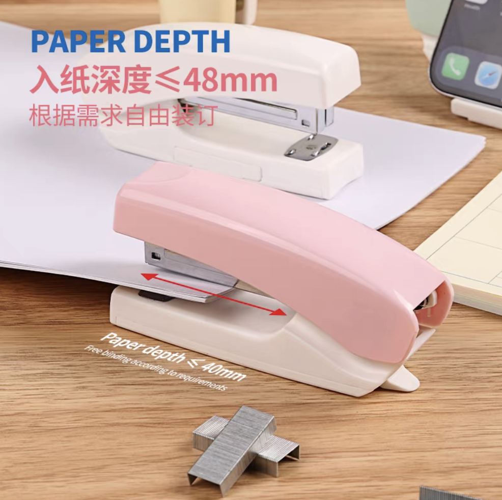 Kedeyou mobile phone stand stapler, student stapler, office large heavy-duty thickened stapler, household multi-functional labor-saving mini small stapler, thick book stapler, middle seam binding supplies Application Scenario