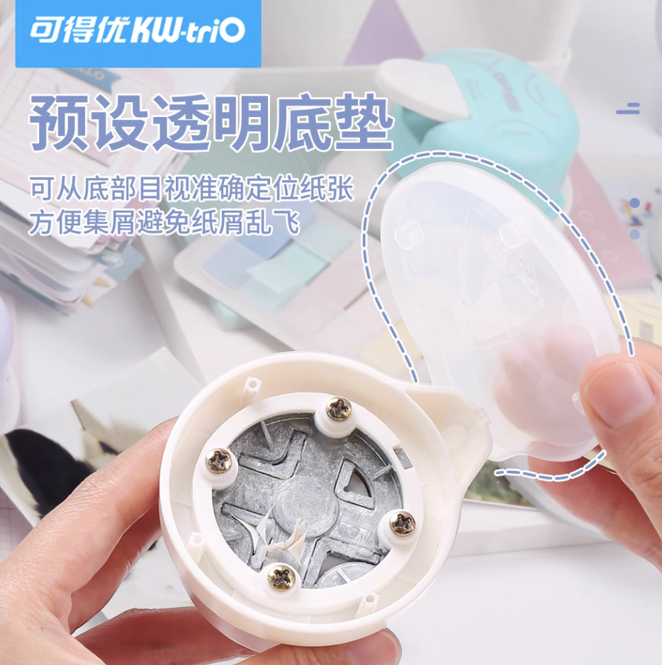 Kedeyou multi-functional fillet 4-in-1 cutter, chamfering tool r, multi-functional fillet, manual right-angle inner corner, fillet, small card, hole punisher, diy photo cutter, fillet and corner cutting Application Scenario