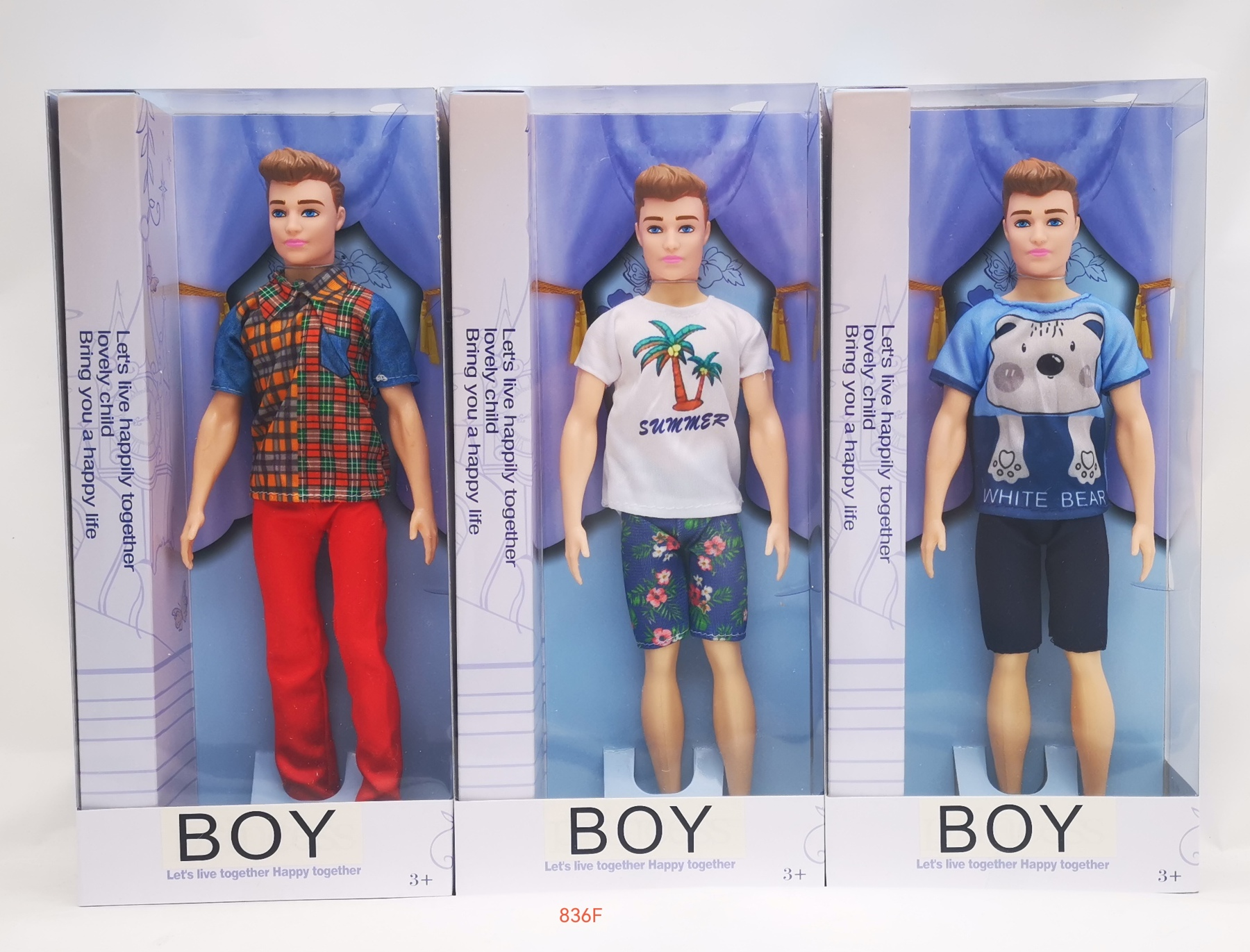 TD72306 offers a variety of daily casual wear men's doll sets with tie-dyed bear prints, short-sleeved gentleman vests, and children's toy gift boxes