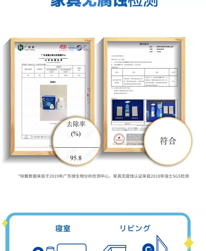 150g of Japanese imported Jia Hualing slow-release space sterilizing and deodorizing agent, Jia Hualing chlorine dioxide for removing formaldehyde odor in space detail image 11