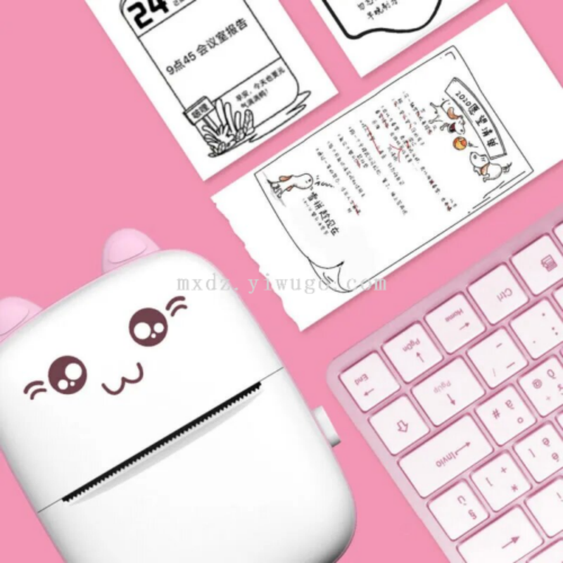 Bluetooth thermal printer, children's picture label, student pocket error printer, high-definition ink-free Specification image