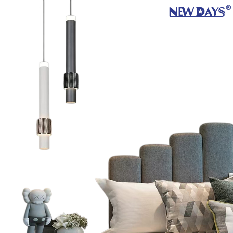 NEWDAYS cross-border new led long tube magnetic track chandelier, creative bedside lamp for bedroom, energy-saving high-brightness lighting for dining room atmosphere chandelier Item Picture