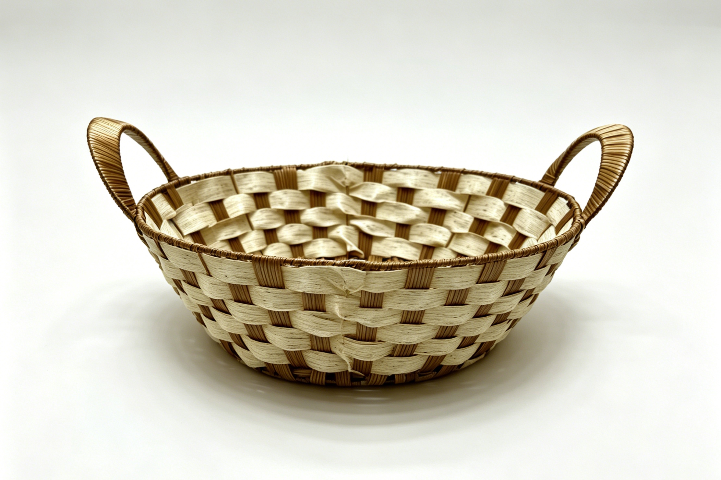 Platinum rubber round ear-pulling storage basin, fruit and snack basket, bread basket, toy storage basket, supermarket gift packaging basket, souvenir packaging basket, kitchen sauce storage basket, vegetable storage basket, tissue storage basket, cosmetics basket full image