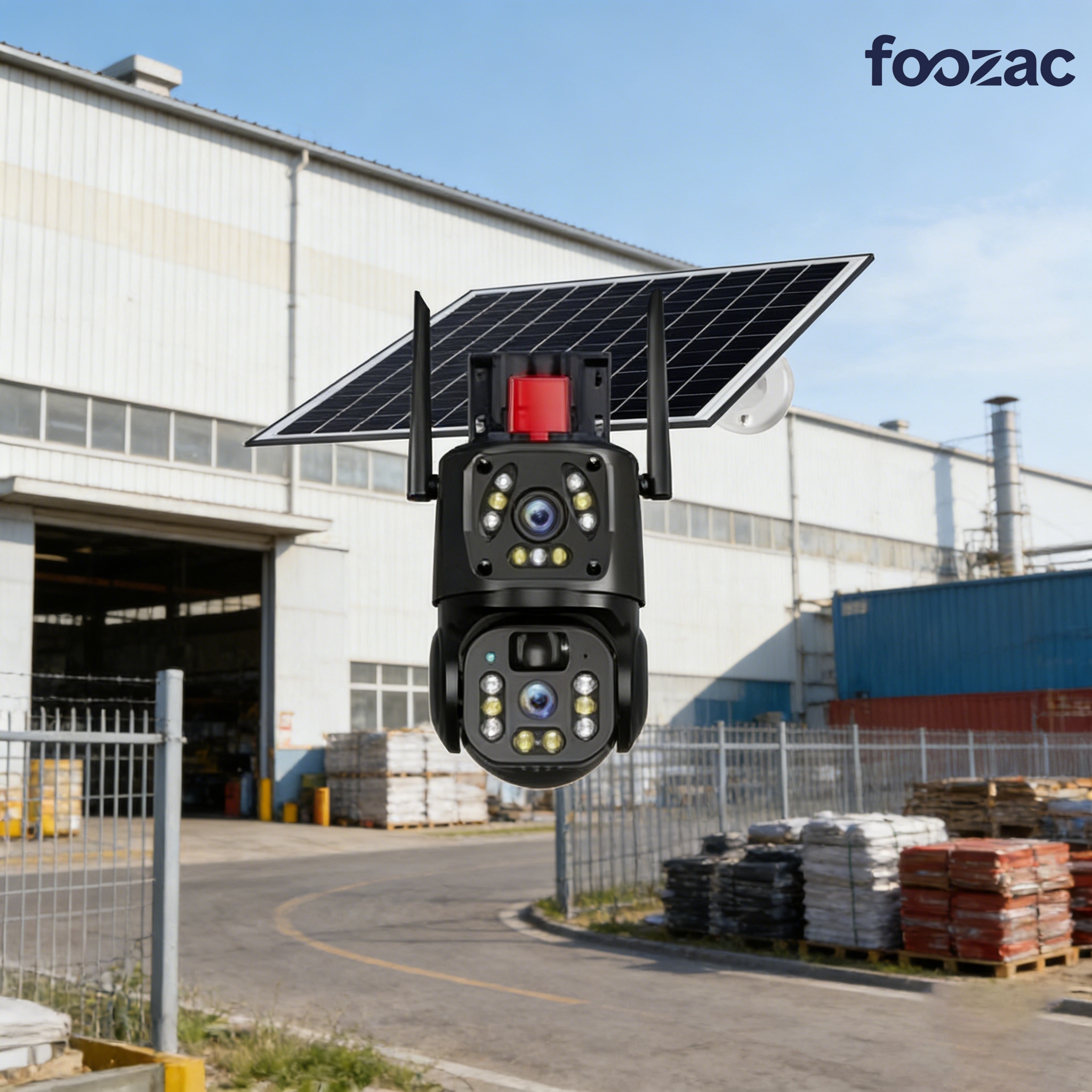 كاميرات المراقبة التي تعمل بالطاقة الشمسية (FOZAC)، كاميرات المراقبة المخفية المزودة بكاميرات عالية الوضوح ومقاومة للتدمير details Picture
