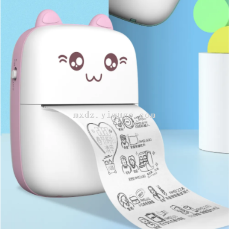 Bluetooth thermal printer, children's picture label, student pocket error printer, high-definition ink-free Item Picture