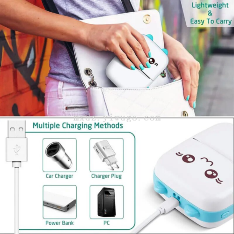 Bluetooth thermal printer, children's picture label, student pocket error printer, high-definition ink-free Application Scenario