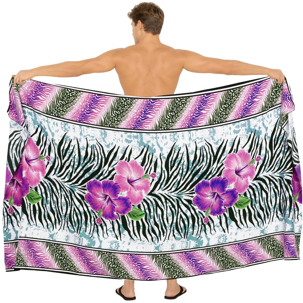 Custom-made skirt bath towel and beach towel Lavalava pareo sarongs Lungi Qni shawl style from South Pacific island countries full image
