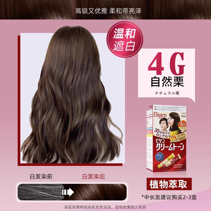 Japanese imported Meiyuan Kerimu hair dye, a plant-based hair dye, is the ultimate hair dye for covering white hair Application Scenario