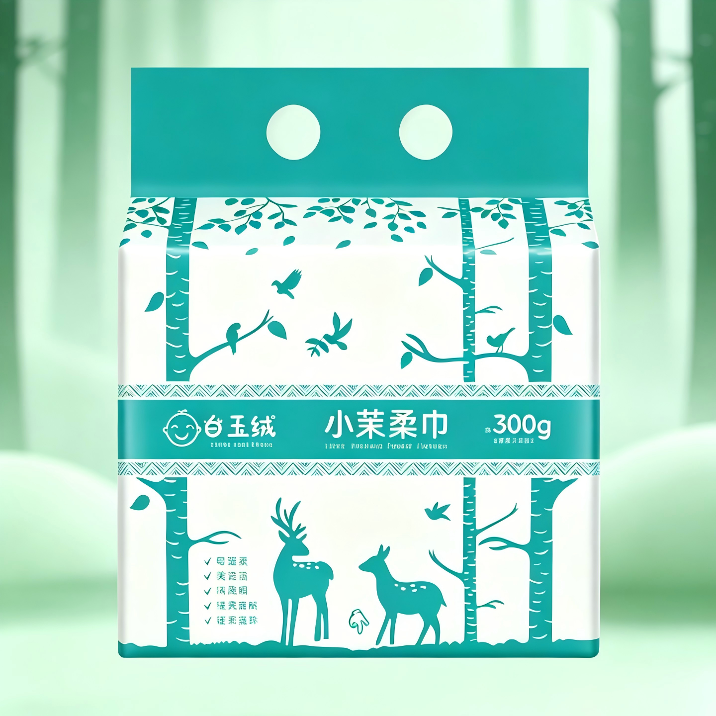 300g all-cotton bottom tissue, face towel, and cotton soft towel Specification image