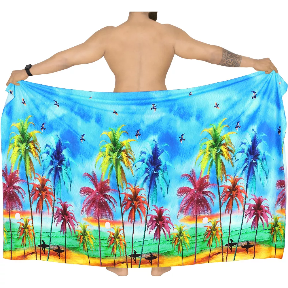 In South America, we offer a piece of canga towel skirt made of cotton fabric, Sarong, Pareo, and a custom-made skirt with a pattern of Qni shawl