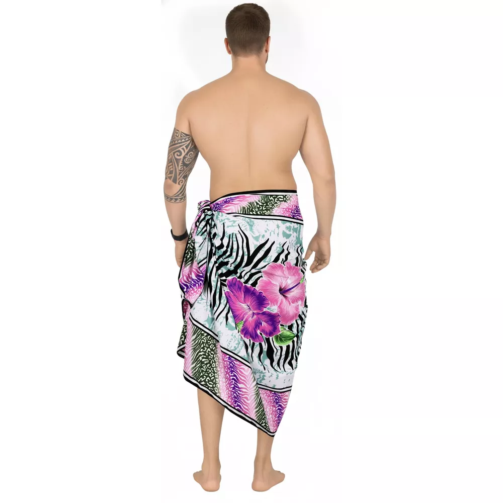 Custom-made skirt bath towel and beach towel Lavalava pareo sarongs Lungi Qni shawl style from South Pacific island countries details Picture