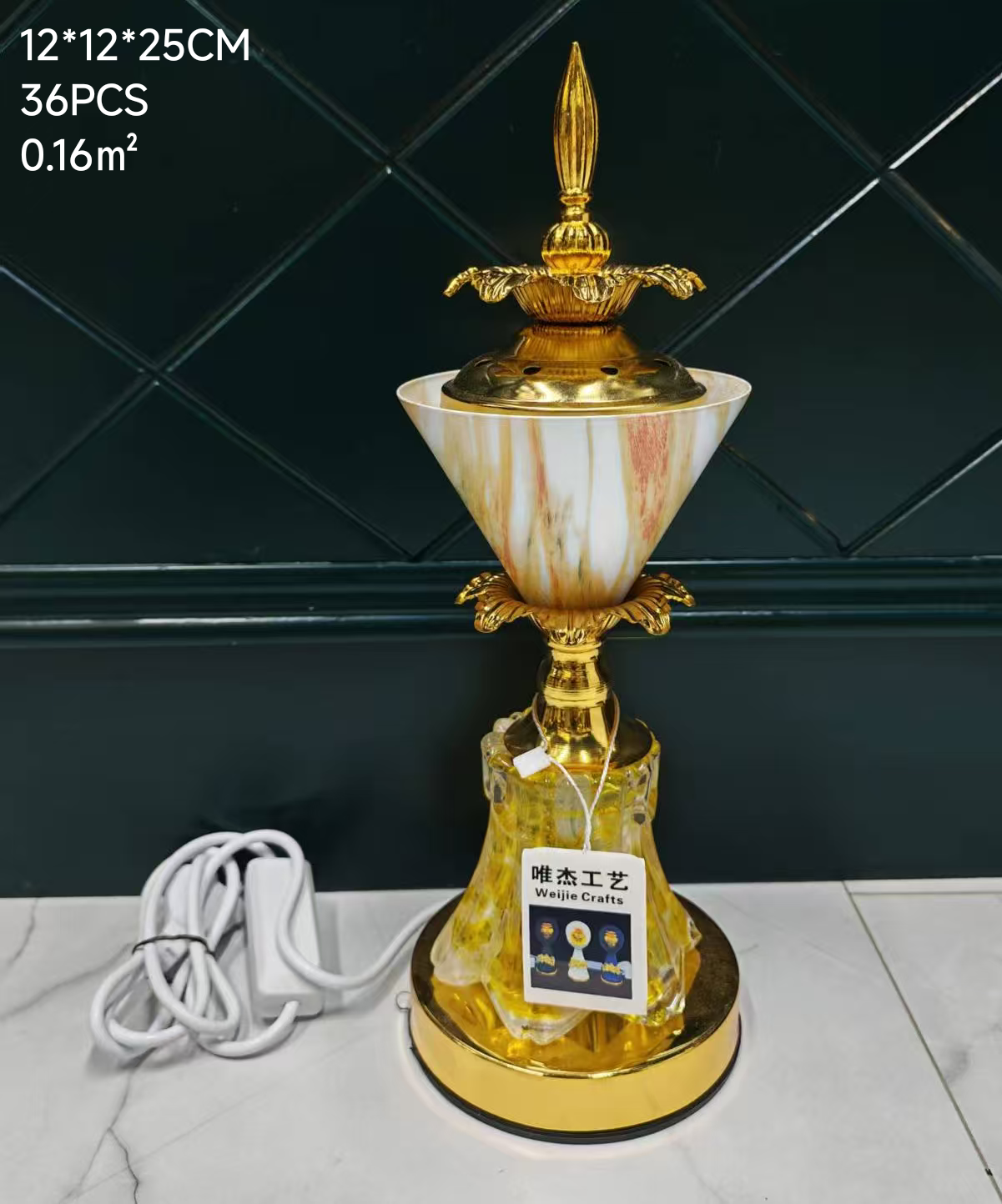 印度香插金属香炉线香卧香香托香盘香座工艺品宗教用品 details Picture