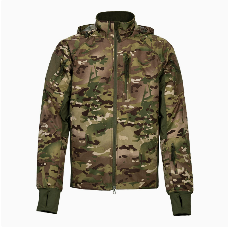 Autumn and winter outdoor water-repellent UA clip, multi-pocket hidden hooded tactical jacket, warm and windproof coat details Picture