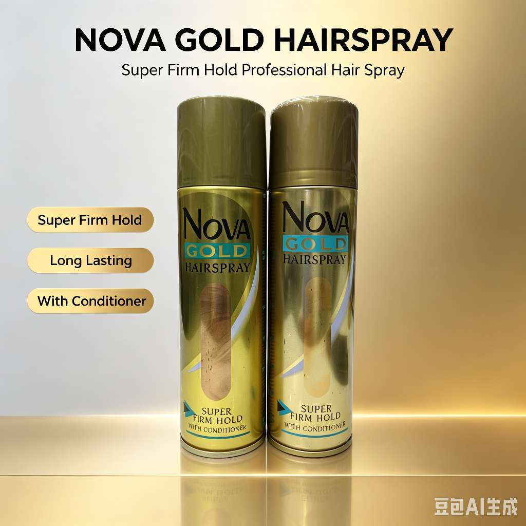 NOVA GOLD金色护发定型发胶 超强持久亮泽沙龙造型干胶