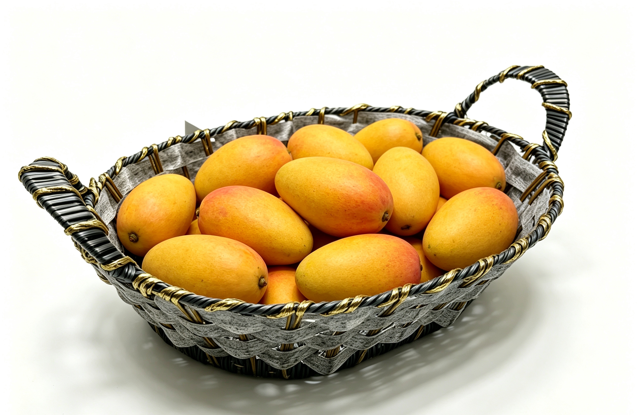 Gray-black rubber egg-shaped ear-pulling storage basin, fruit and snack basket, bread basket, toy storage basket, supermarket gift packaging basket, souvenir packaging basket, kitchen sauce storage basket, vegetable placement basket, tissue storage basket, cosmetics basket Specification image