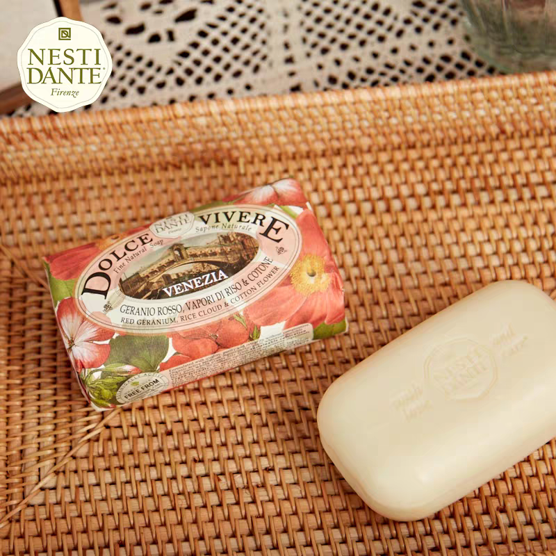 Italian imported nestidante Romantic Venice Scented Bath Soap 250g, bath cleaning soap, perfume soap, Italian handmade essential oil soap details Picture
