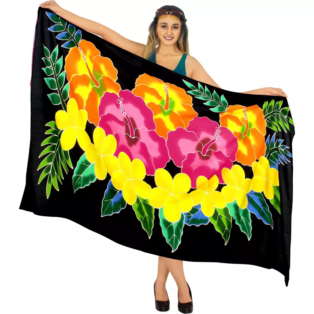 South Pacific Islands cotton fabric Lavalava Sarong Pareo custom patterned one-piece skirt Lung Qni shawl skirt