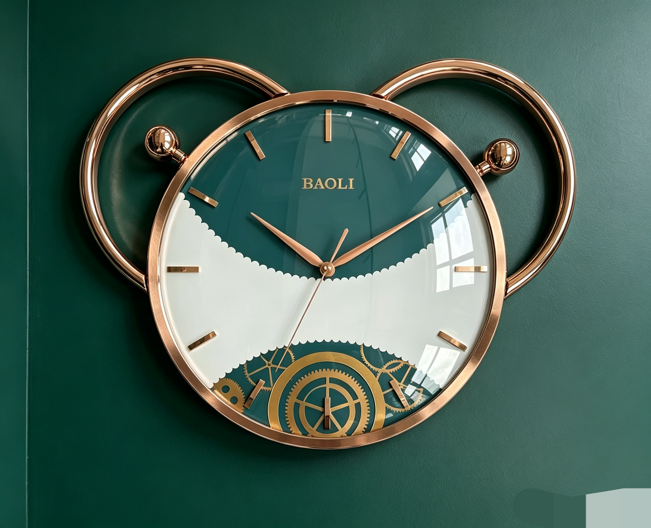 Nordic-style acrylic wall clock, wall-mounted home decoration, wall sticker clock, handicraft clock Specification image