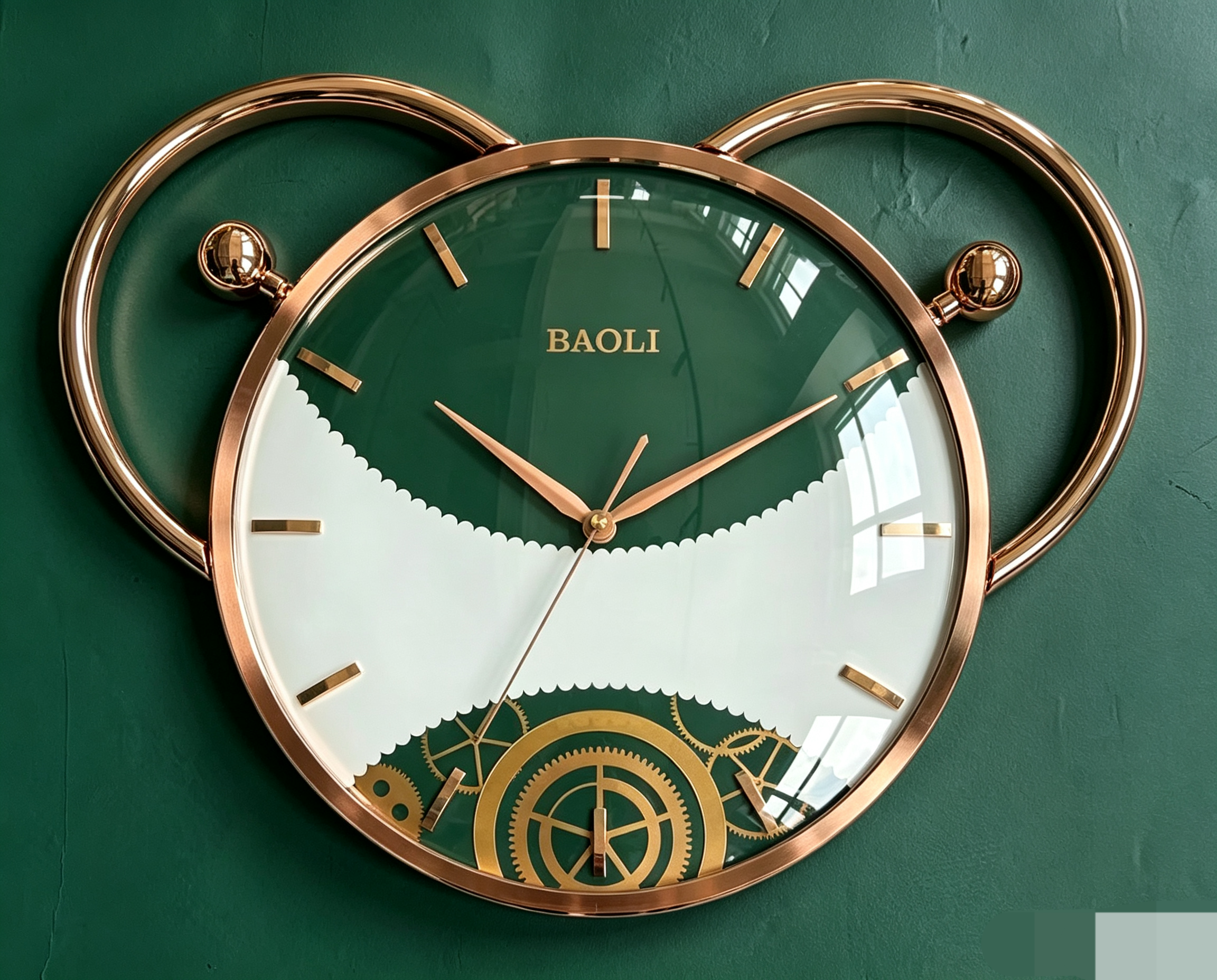 Nordic-style acrylic wall clock, wall-mounted home decoration, wall sticker clock, handicraft clock details Picture