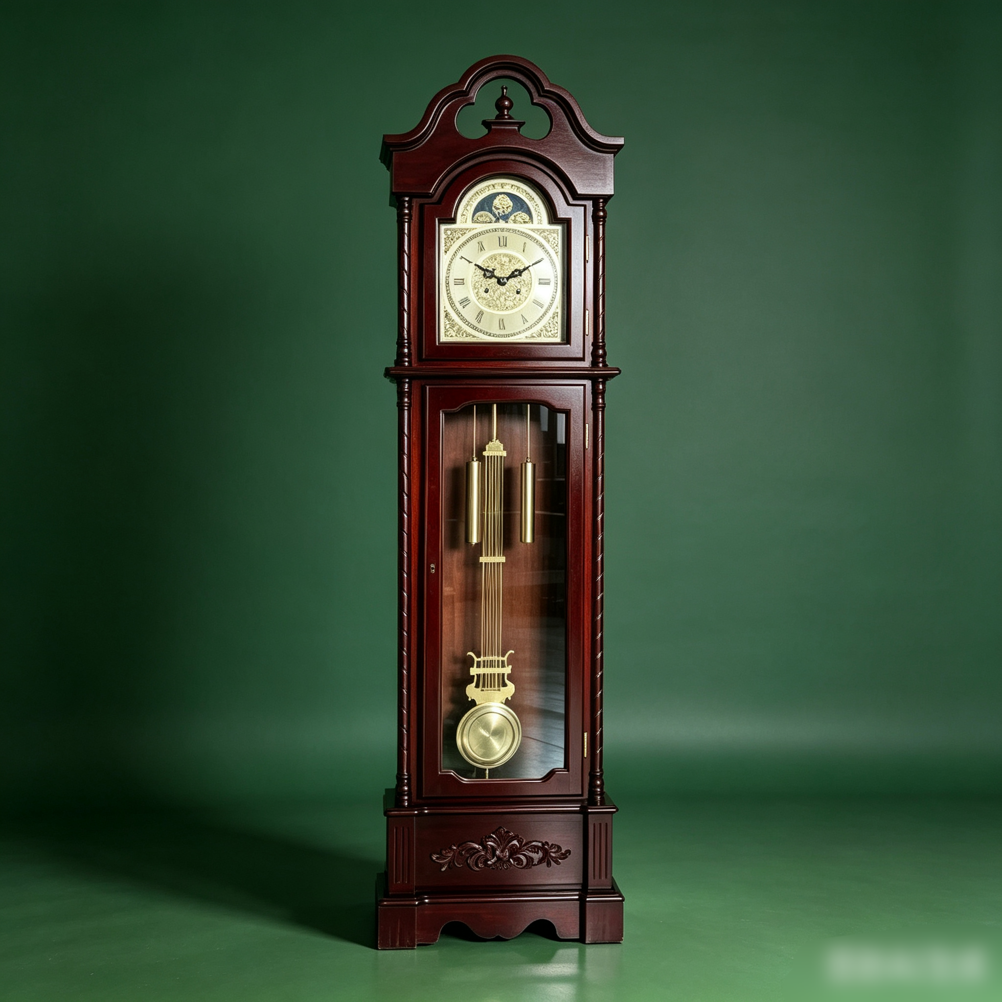 Three or five wooden standing floor clocks, home decorations, table clocks, wall clocks, hanging clocks, wooden wall clocks