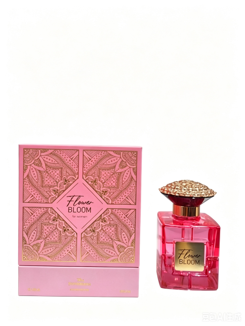 中东香水国产高端Perfumes粉色包装盒红色香水