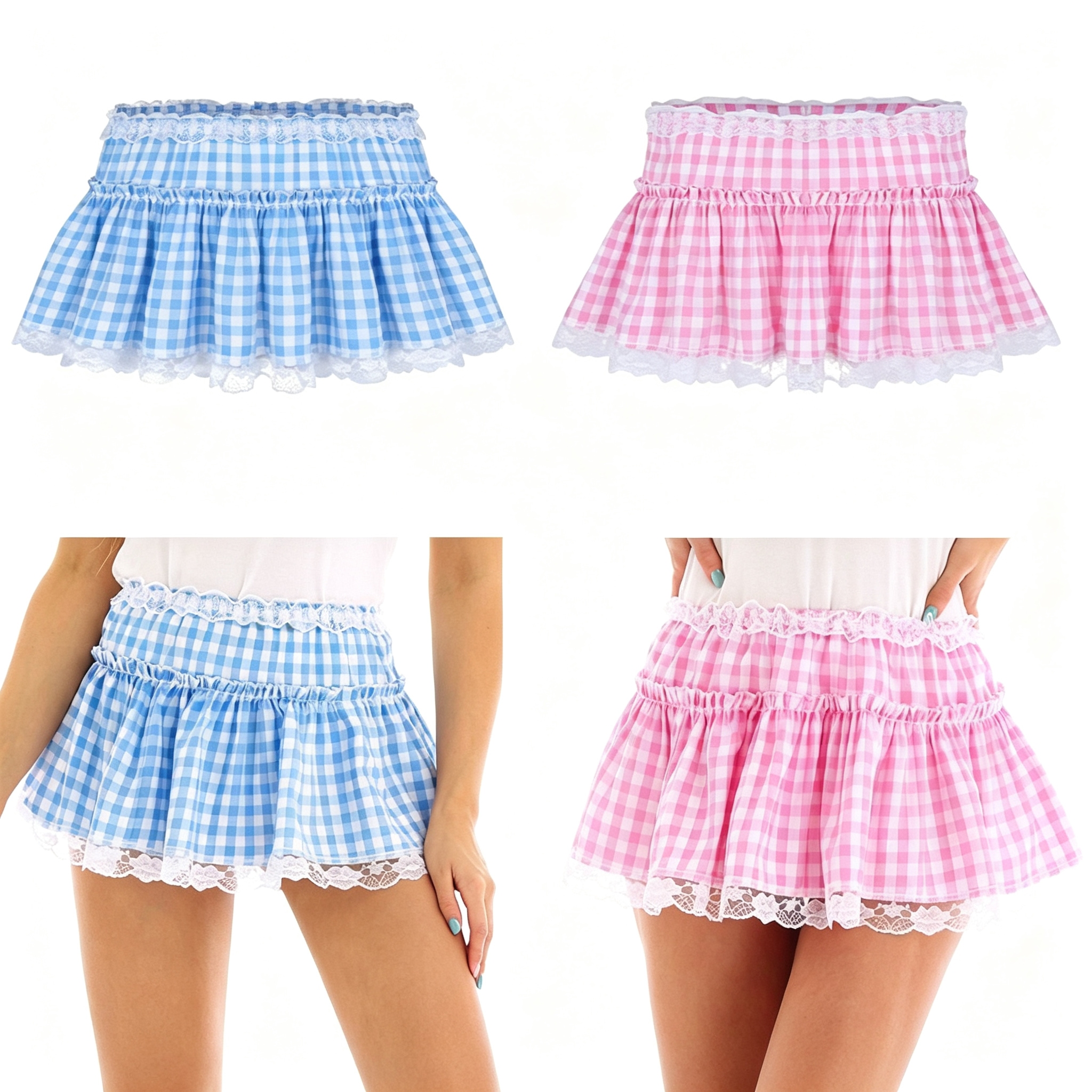 2026 Amazon Women's New European and American sexy lace trim skirt jkJk