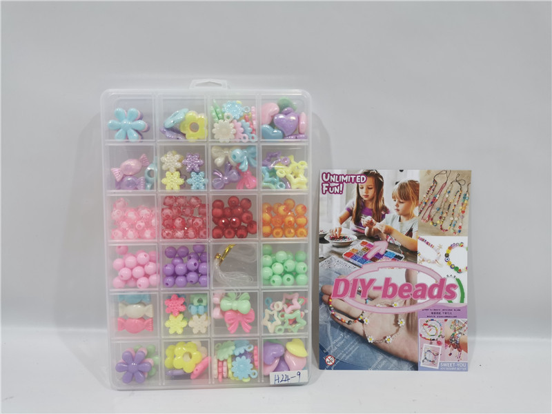 TE77063 Flower Heart Bow Mixed and matched 24-compartment beaded gift Box, children's homemade bracelets, earrings, pendants, handmade material package, popular children's handmade toys at supermarket stalls Application Scenario