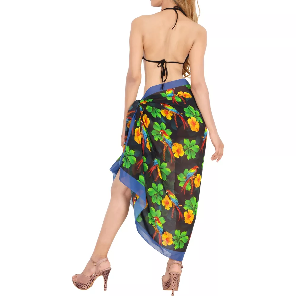 في منطقة أمريكا الجنوبية الوسطى، الولايات المتحدة الأمريكية، صُنعت قماش القطن الصيني باريو كانغا تاول سارونغ، تنورة نصف الجسم QNI، في شكل عباءة مصممة خصيصا Item Picture