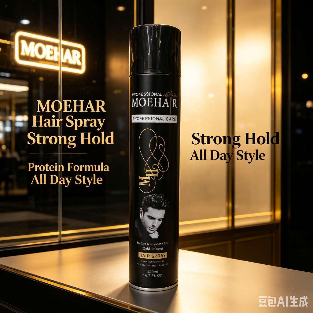 DexeMOEHAR专业蛋白护发发胶420ml便携装男士强力持久定型喷雾理发店造型干胶