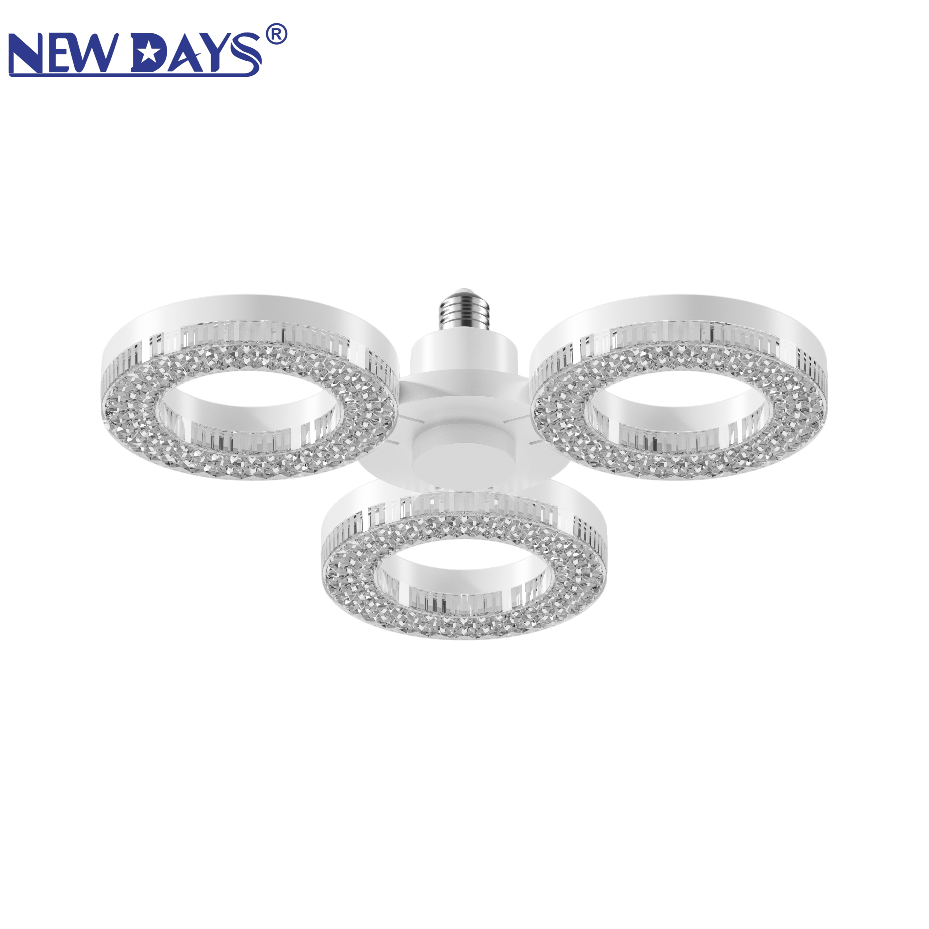 مصابيح الكريستال من طراز Newdays Cystem، وهي نوع جديد من علامات NNewdays من طراز Newday، ومصابيح بلورية ثلاثية الأبعاد ذات لولب E27، ومصابيح إنارة ضوئية ذات كفاءة عالية وذات تحكم عالي التحكم عن بعد