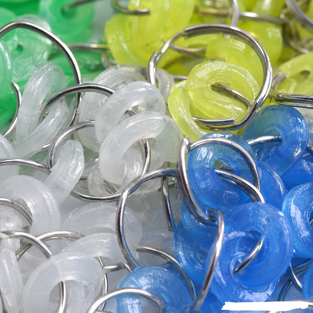 Colored PP plastic keychains, classified keychains, number plates, flip label plates, hotel number writing plates Application Scenario