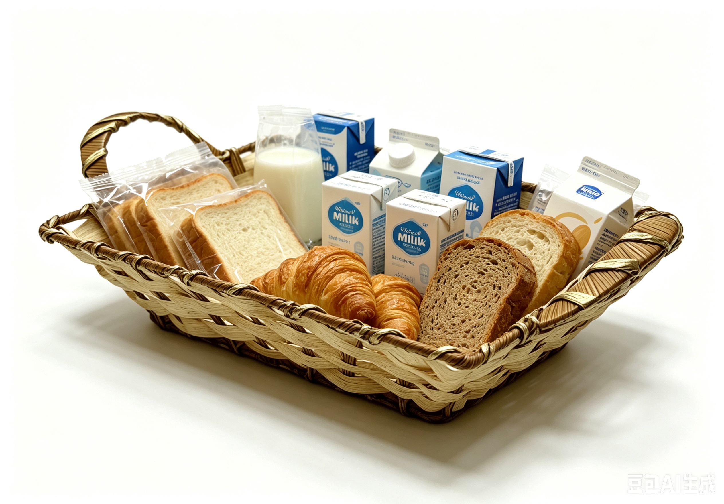 Beige rubber with golden thread rectangular lugs storage basin, fruit and snack basket, bread basket, toy storage basket, supermarket gift packaging basket, souvenir packaging basket, kitchen sauce storage basket, vegetable basket, tissue paper storage basket, cosmetics basket Specification image