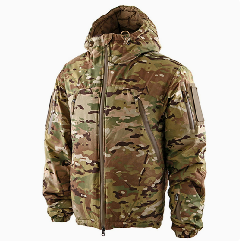 Outdoor winter American heavy-duty tactical waterproof and warm cotton-padded jacket, camouflage men's wear-resistant cotton-padded jacket, thickened cold-proof ultra-light cotton-padded jacket details Picture