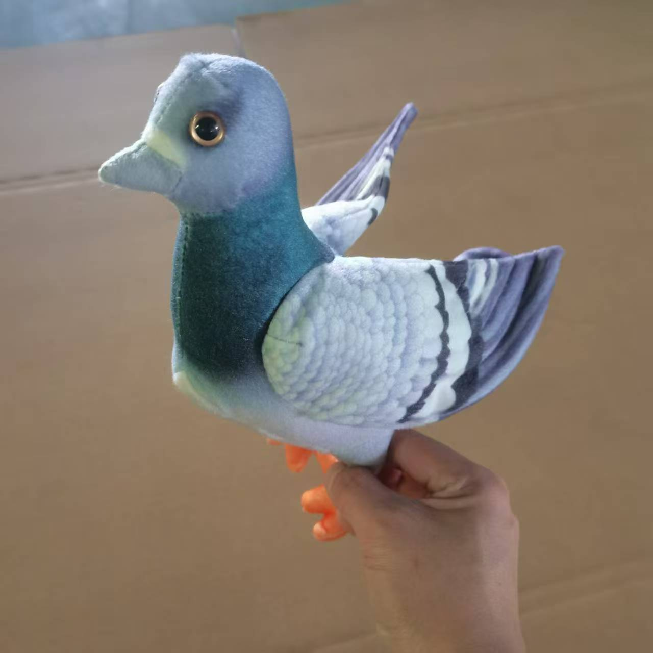 Blue and grey plush toy of the Nebo Magpie details Picture
