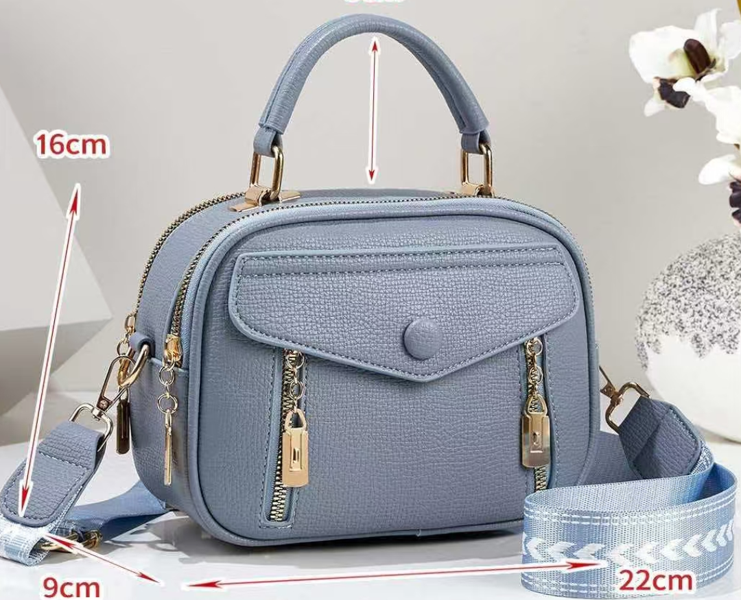 PU women's bag set, soft leather crossbody tote bag with coin purse, fashionable for commuting all year round