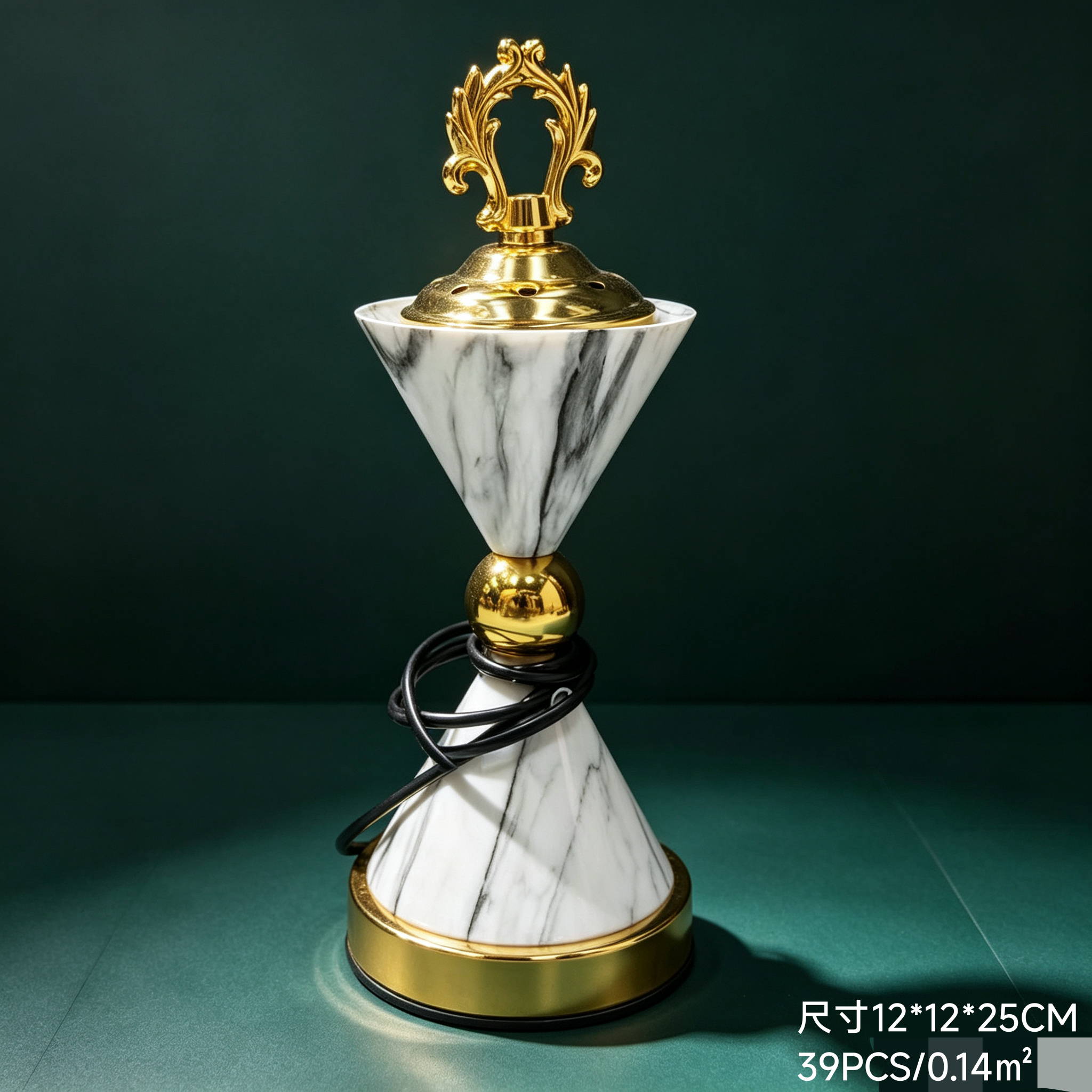金属手工香炉 阿拉伯纹饰香插线香专用工艺品礼品