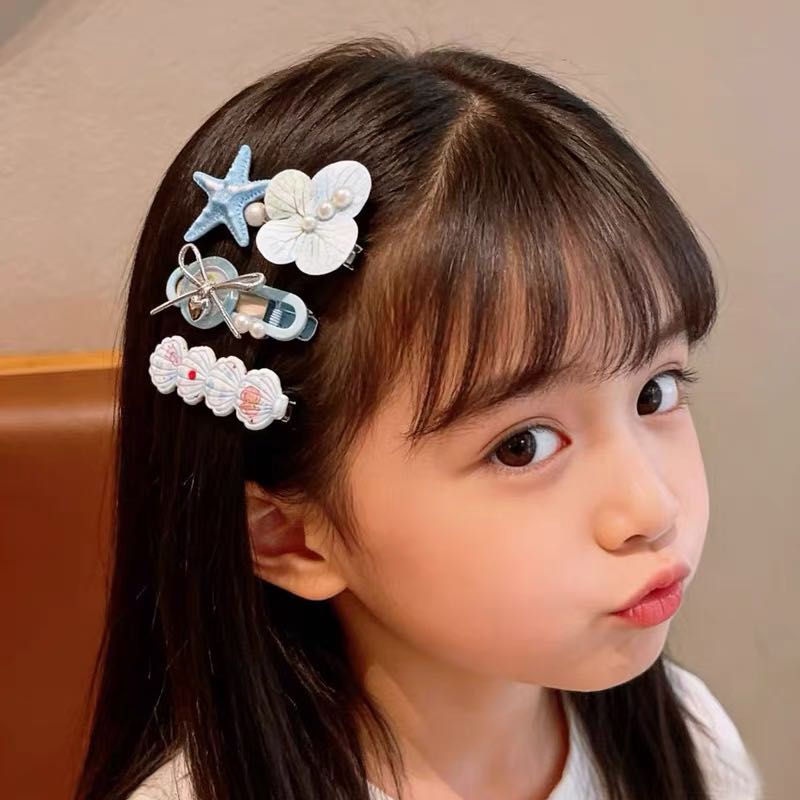 海洋公主主题小女孩发夹套装含抓夹鲨鱼夹发饰饰品 pic 2