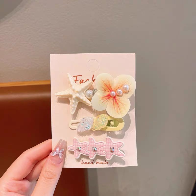 海洋公主主题小女孩发夹套装含抓夹鲨鱼夹发饰饰品 pic 7