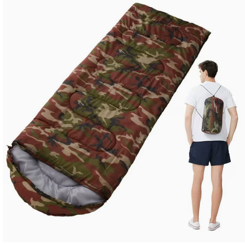 Outdoor sports sleeping bag, camping, hiking, lunch break, warm, dirt-proof, adult portable envelope-shaped rectangular sleeping bag Specification image