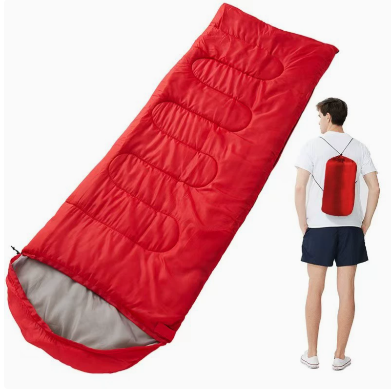 Outdoor sports sleeping bag, camping, hiking, lunch break, warm, dirt-proof, adult portable envelope-shaped rectangular sleeping bag Application Scenario