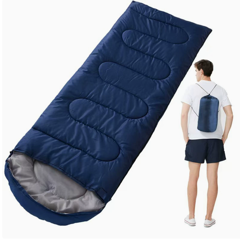Outdoor sports sleeping bag, camping, hiking, lunch break, warm, dirt-proof, adult portable envelope-shaped rectangular sleeping bag details Picture