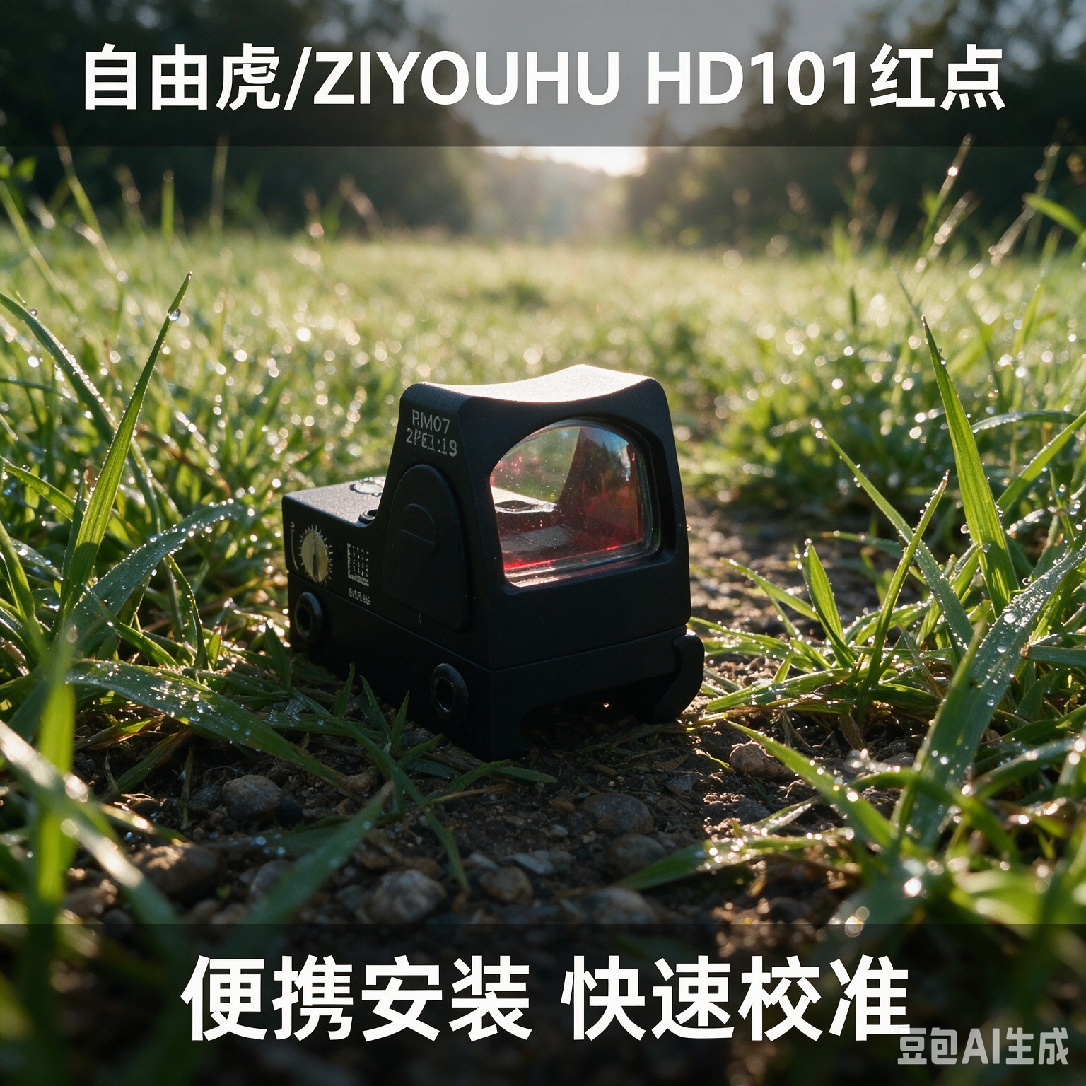 黑色红点瞄准镜 镜头内红色光点 可安装导轨详情7