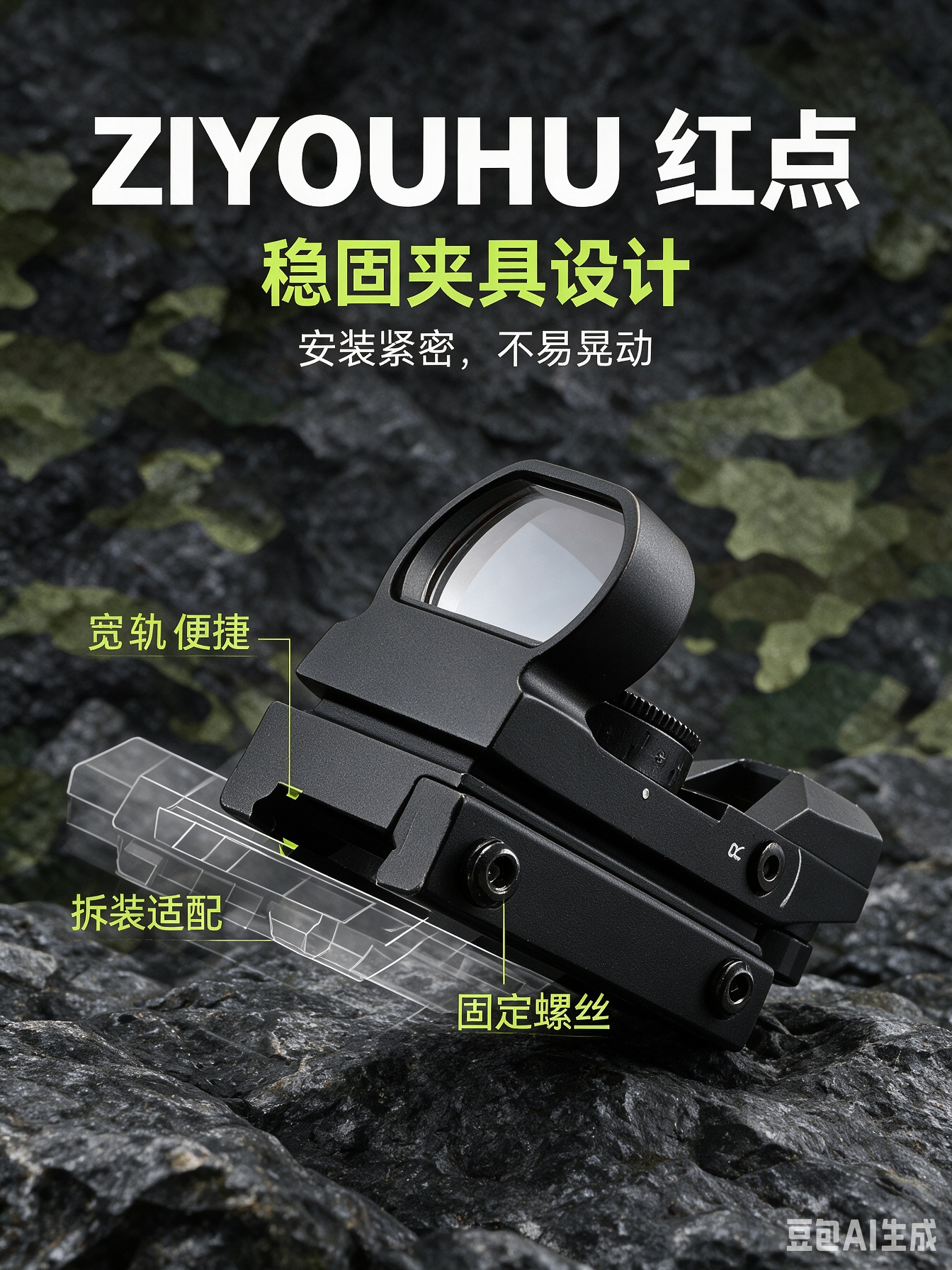 熊猫9k黑色红点瞄准镜天文望远镜62倍变倍望远镜Saga详情3