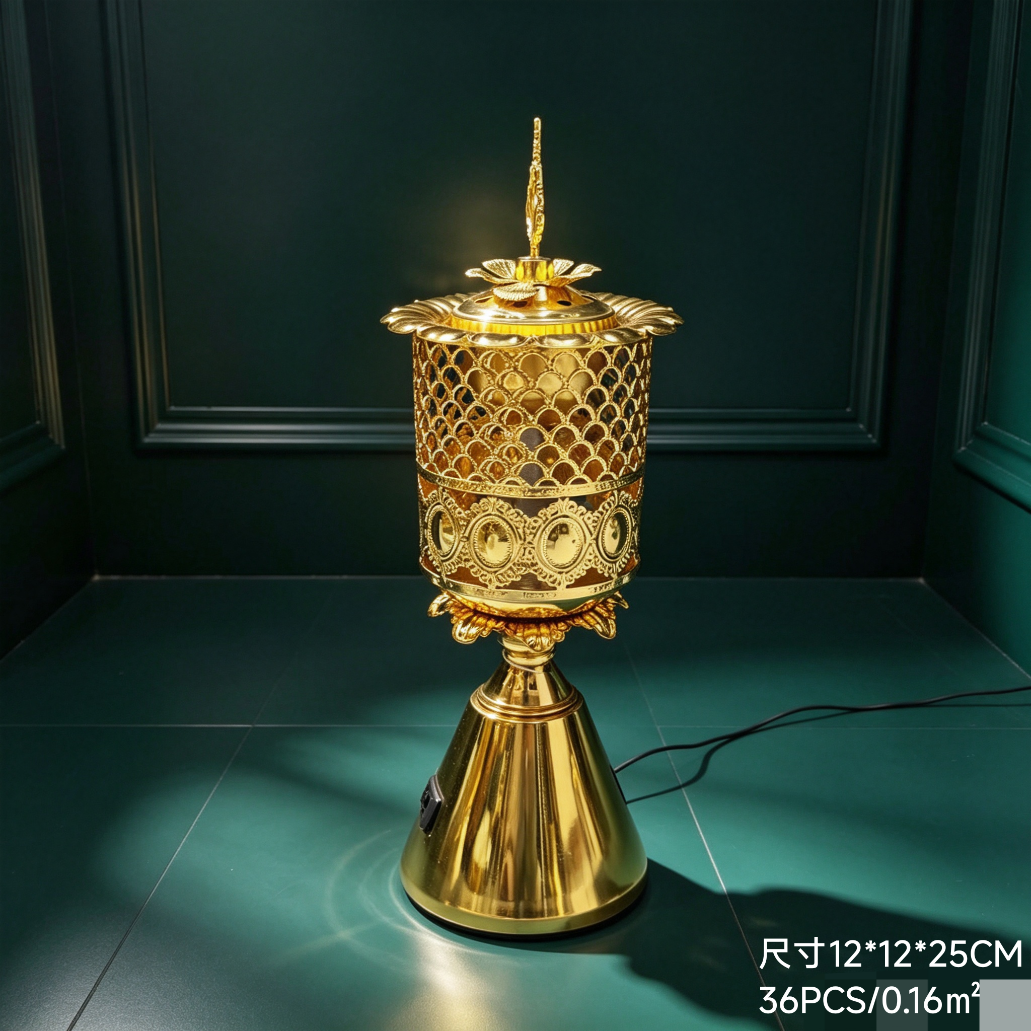Arab-style metal incense burner, incense stick, incense burner, handicrafts, gifts, incense stick and incense stick